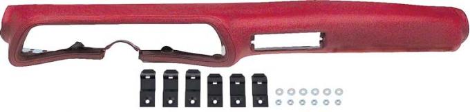 1970-78 Camaro Dash Pad, with AC, Carmine Red, Made in USA