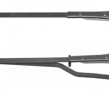 OER 1970-81 F-Body Windshield Wiper Arms W/Recessed Wipers - Black - Pair F306