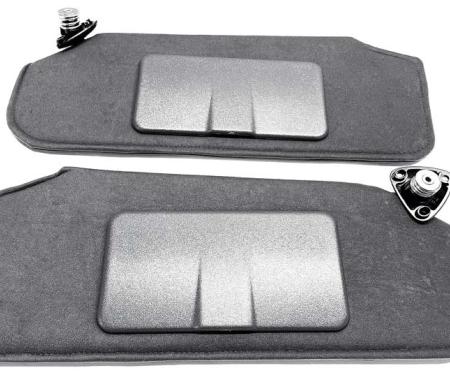 1993-2002 Camaro, Firebird, Sun Visor Set, With Mirrors, Dark Gray, RH & LH, Pair