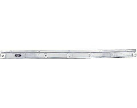 OER 1970-81 Camaro, Firebird, Door Sill Plate, Rivited Emblem, with Chrome Screws, Passenger Side 9819033