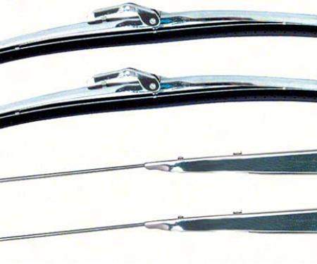 OER Stainless Windshield Wiper/Blade Arm Kit- Anco Style Blades *R866