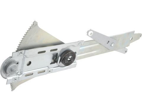 OER 1967 Camaro, Firebird, Manual Front Door Window Regulator, with Deluxe Interior, RH Passenger Side 7651903
