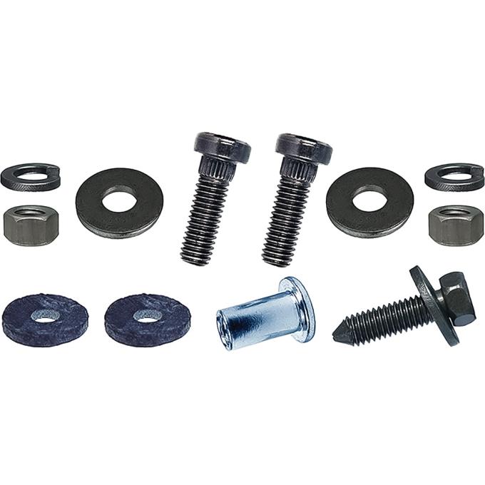 1967 Camaro, Traction Bar Installation Hardware Kit, Radius Rod, Rear Axle Housing, to Floor, 12-Piece Set