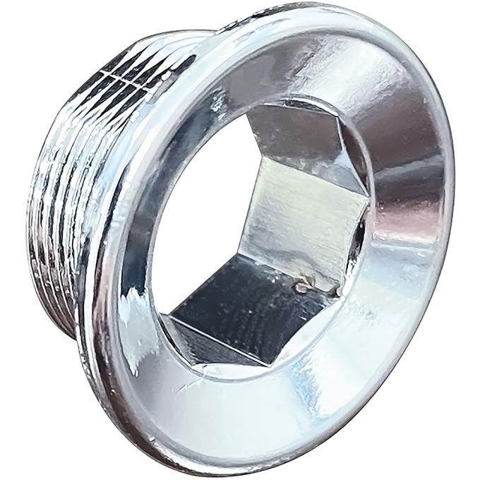 OER 1968-69 GTO, Tempest, Lemans, 1969 Firebird, Full Size (Except Grand Prix), Glove Box Door Lock Cylinder Bezel Nut, Chrome Plated 9797779