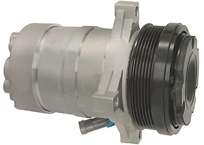 OER 1993-97 GM LT1, HD6 Style AC Compressor, w/ 6-Groove Clutch Pulley, Cast Finish, Brand New AC58955