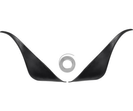 OER 1970-78 Pontiac Trans Am, Rear Side Spoiler Kit, with Mounting Studs, Welting Seal, Urethane Reproduction *F15225