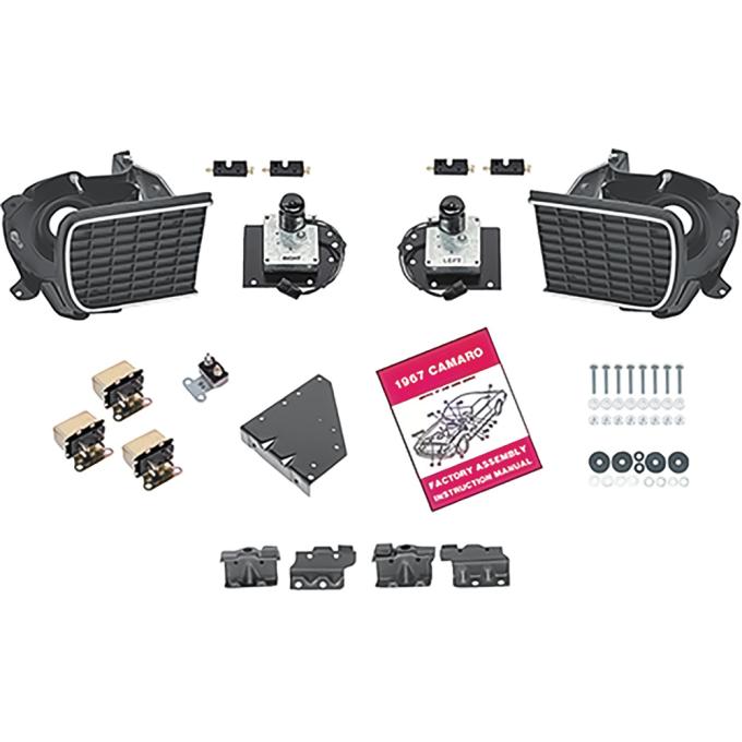 1967 Camaro RS, Headlamp Restoration Kit, with Existing RS Hidden Headlamp Package