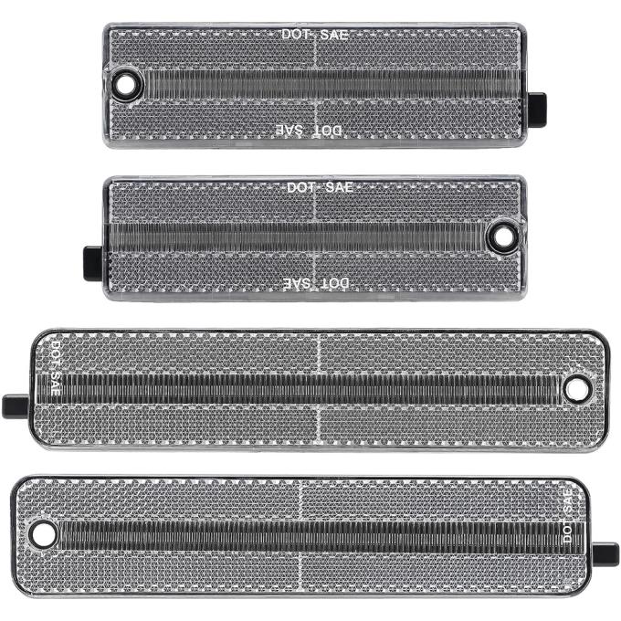 OER 1998-02 Pontiac Firebird, Side Marker Lamp Set, Front & Rear, Clear Lens, Red & Amber LEDs, 4 Pieces 70911C