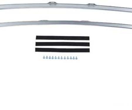 OER 1970-81 Camaro / Firebird Roof Drip Moldings - Aluminum 748625
