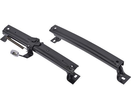 OER 1967-69 Camaro, Firebird, Bucket Seat Adjustment Tracks, LH Drivers Side, 2 Piece Set 14488
