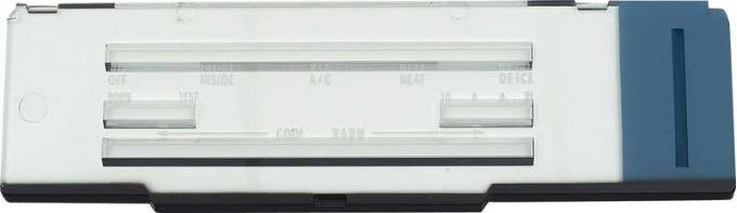 1969 Pontiac Firebird, Trans Am, Heater Control Lens, with Air Conditioning