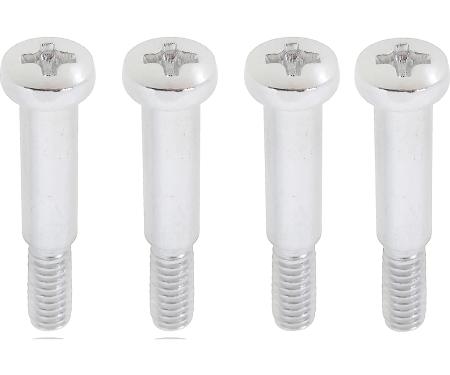 OER 1968-76 GM, Turn Signal, Tail Lamp, Side Marker, Park Lamp Lens Screw Set , Chrome , 4 Piece Set K5241