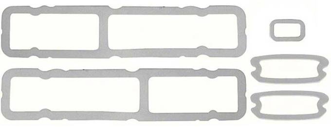 OER 1968 Camaro, Park Light, Tail Light, License Lamp Lens Gasket Set, except RS, 5 Piece Set K725