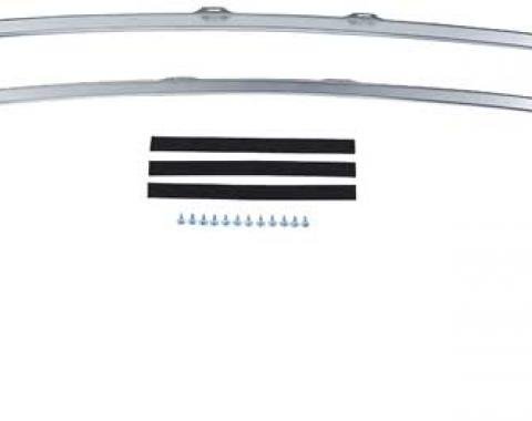 OER 1970-81 Camaro / Firebird Roof Drip Moldings - Aluminum 748625