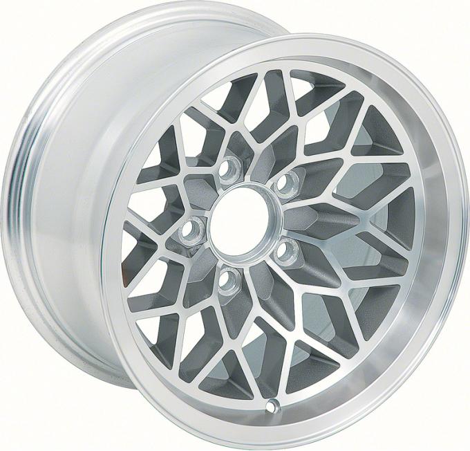 OER 1978-81 Firebird / Trans Am 15" X 8" Aluminum Snowflake Wheel - Silver 251582