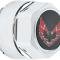 OER 1977-81 Firebird Trans Am, Wheel Center Caps, Chrome, Red Bird Emblem, Metal Clips, Set of 4 748665