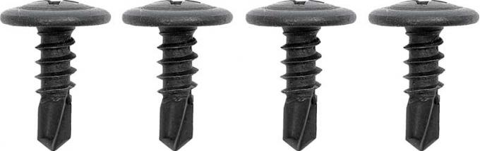 Redline Restomotive® 1967-1969 Camaro / Firebird 4 Piece Door Jamb Seals Screw Set