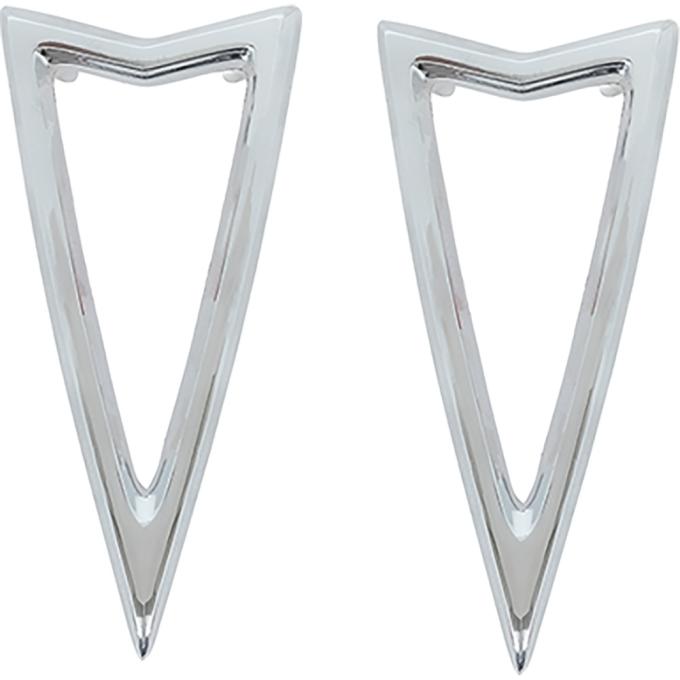 1968 Bonneville, Catalina, Firebird, Executive, Rear Side Marker Bezels, Pair