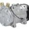 Sanden 508 Style A/C Compressor w/ 8-Rib Serpentine Clutch Pulley, Natural Finish, SD508/SD5H14
