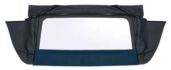 1967-69 Camaro, Firebird Convertible, Plastic Window Assembly, Zipper Style, Pinpoint Grain Vinyl, Blue