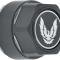 OER 1982-92 Firebird Trans Am Wheel Center Caps, Black with Silver Emblem, Metal Clip, Set of 4 748669