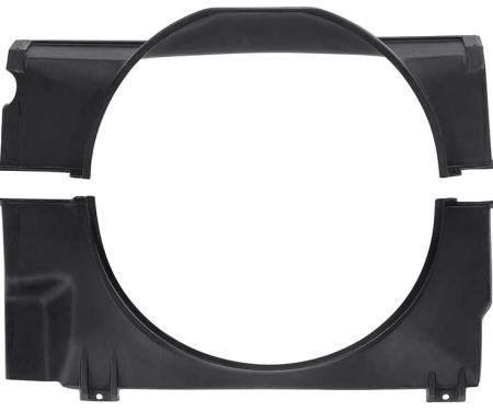 1982-85 Camaro, Fan Shroud Set, Upper & Lower, 305H, 305-7, 5.0-S, without AC, 2 Piece Set