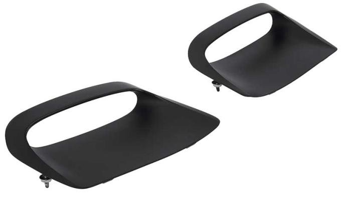 OER 1967-69 Firebird, Hood Inserts, 400 Hood, Open Vent Style, Die-Cast, Pair K892982