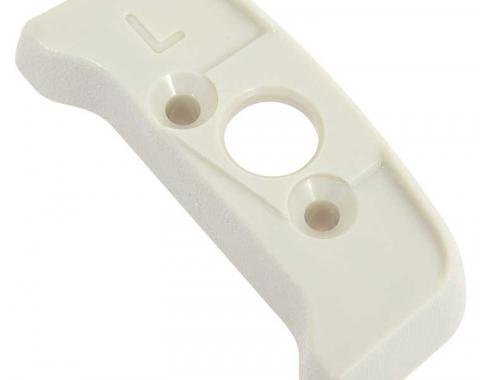 OER 1974-81 Seat Belt Shoulder Guide Escutcheon, White, LH Driver Side 20552356
