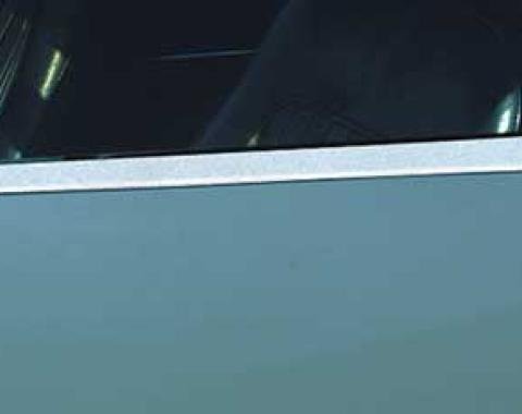 1968 Camaro, Outer Door Ledge Reveal Moldings, Coupe or Convertible, Pair, GM Licensed