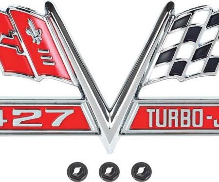 OER 1966-67 "427 Turbo Jet" Fender Emblem 3878607