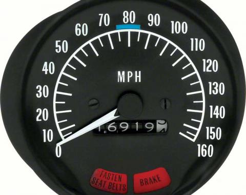 OER 1970-74 Firebird 160 Mph Speedometer With Seat Belt Warning 6497947