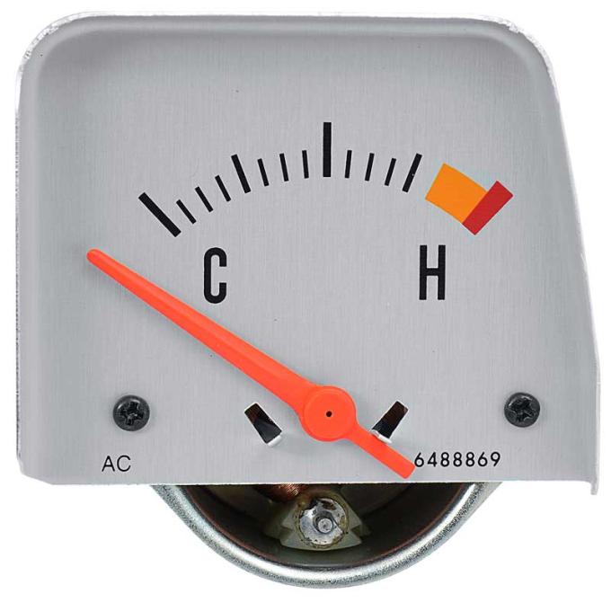 OER 1968-69 Camaro, Console Temperature Gauge, Silver Face, GM Licensed 6489836