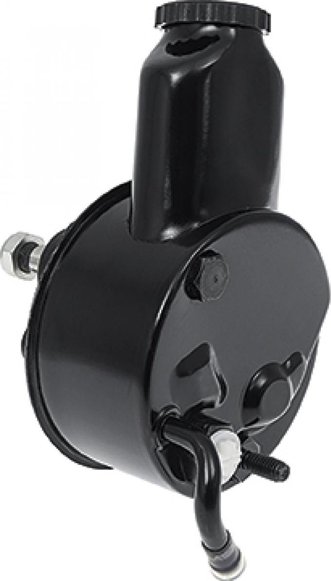 OER 1969 Camaro, Nova, Power Steering Pump, with Reservoir, Small Block 302, 307, 327, 350, Black Powder Coated NP6154