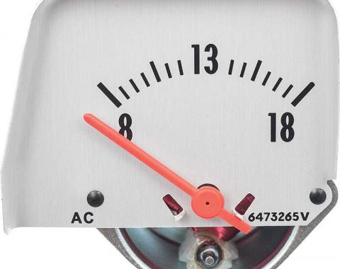 OER 1968-69 Camaro/1968-76 Nova Console Volt Gauge Silver A912901