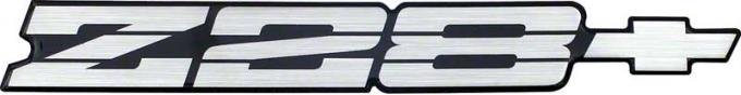 OER 1991-92 Camaro Z28 Silver/Black Rear Panel Emblem with Silver Bow Tie 10158545