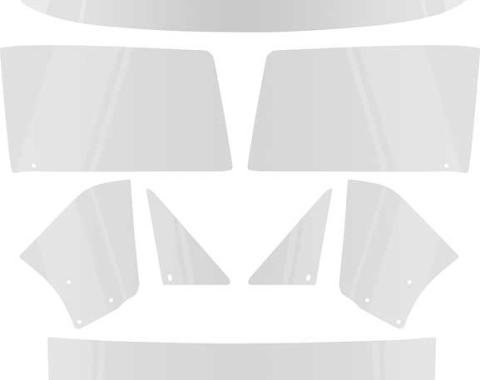 OER 1967 Camaro / Firebird Coupe, 8 Piece Glass Kit, Clear *E350C