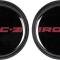 OER 1985-87 Camaro IROC-Z, Wheel Center Cap With Emblem, Red, Set of 4 748636
