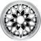 OER 1970-81 Trans Am, Snowflake Wheel, 17" X 9", 5-1/8" Backspacing, Offset +3mm, 5x4-3/4" Lug Pattern, Black, Each 251793