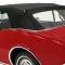 1967-69 Camaro, Firebird, Convertible Top Kit, Original-Style Plastic Window, Pinpoint Grain Black Top, With Black Well Liner