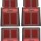 1967-69 Camaro, Floor Mats, Script Lettering, Front and Rear, Red, 4 Piece Set