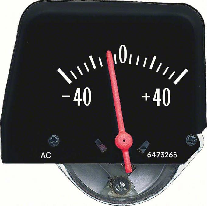 OER 1968-74 Nova, Console Amp Gauge, Black, GM Licensed 6473840