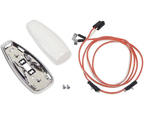 OER 1967-69 Camaro, 1967-68 Firebird, Dome Lens and Base Kit, with Wiring Harness *R356A