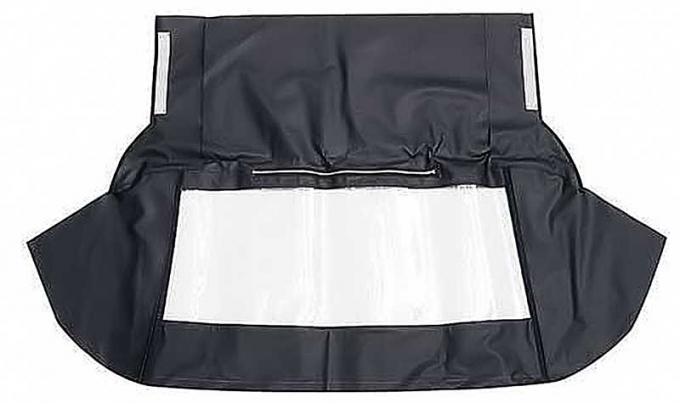 OER 1967-69 Camaro, Firebird, Convertible Plastic Rear Window Assembly, Original Style, Pinpoint Grain Vinyl, Black K58001