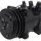 OER Sanden 507 Style A/C Compressor w/ 2-Groove V-Belt Clutch Pulley, Black Finish, SD507/SD5H11 AC5104B