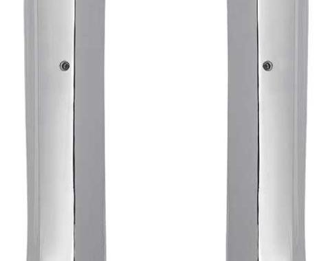 OER 1967 Camaro, Firebird, Inner Pillar Post Moldings, Convertible, Chrome , Pair K904