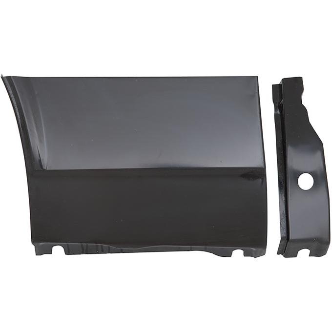 1967-68 Camaro, Firebird, Lower Rear Front Fender Patch Panel, with Brace, LH