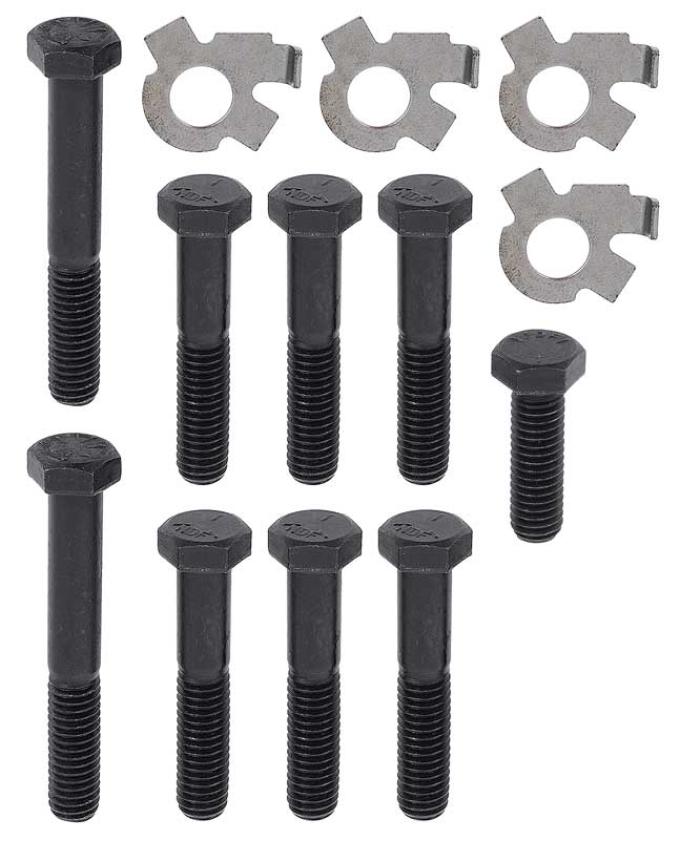 OER 1968-81 Firebird, Trans Am, Exhaust Manifold Bolt Set, 389, 400, 455 Ram Air, 13 Piece Set A8700125