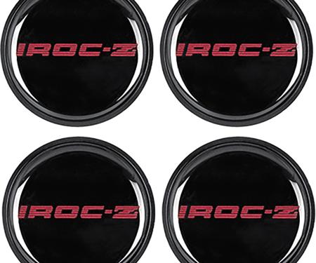 OER 1985-87 Camaro IROC-Z, Wheel Center Cap With Emblem, Red, Set of 4 748636