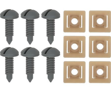OER 1982-92 Camaro, Firebird, Rear Hatch Screw & Nut Set, Gray, 12 Piece Set F2603