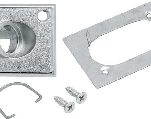 OER 1968-81 Buick, Chevy, Pontiac, Oldsmobile, Remote Mirror Bezel & Retainer Set, Various Models 3921833